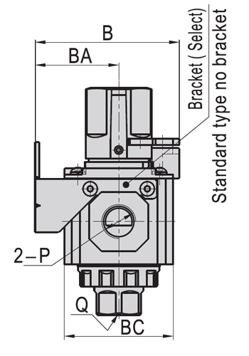 Dimensions AirTAC On-Off Valve GZ Series