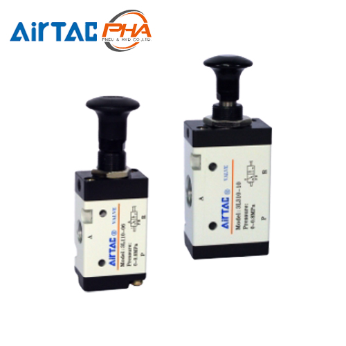 AirTAC แมคคานิควาล์ว Mechanical Valve แบบวาล์วมือกด 3L Series