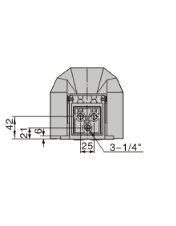 Dimensions AirTAC แมคคานิควาล์ว Mechanical Valve แบบวาล์วเท้าเหยียบ 4FM 4F Series