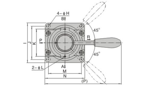 Dimensions AirTAC 4HV-4HVL series