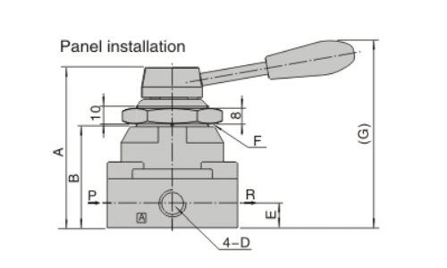 Dimensions AirTAC 4HV-4HVL series