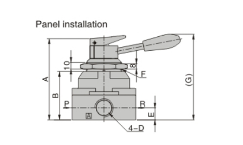 Dimensions AirTAC 4HV-4HVL series