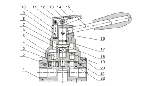 Inner AirTAC Mechanical Valve 4HV, 4HVL Series