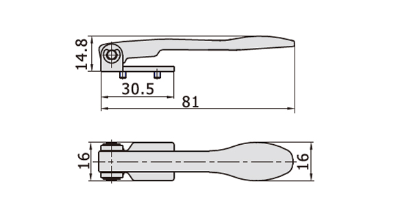 Dimensions AirTAC Mechanical Valve M3 series