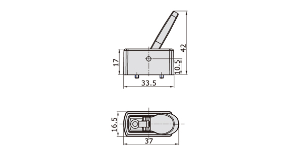 Dimensions AirTAC Mechanical Valve M3 series