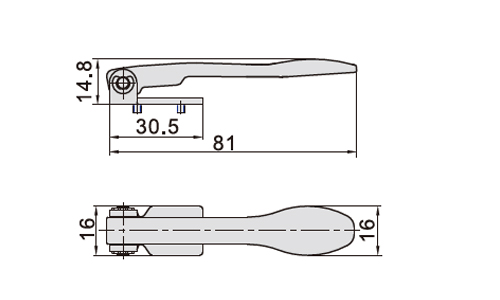 Dimensions AirTAC Mechanical Valve S3 series