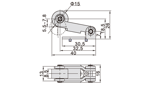 Dimensions AirTAC Mechanical Valve S3 series