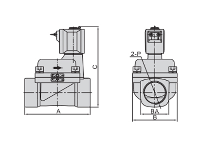 Dimensions AirTAC Solenoid Valve 2L Series