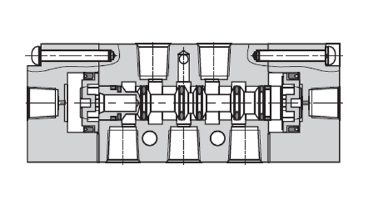 Inner Chart AirTAC วาล์วควบคุมทิศทางการไหลด้วยแรงลม ชนิด 5/2, 5/3 ทาง 4A series