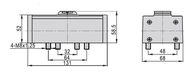 Dimensions AirTAC วาล์วควบคุมทิศทางการไหลด้วยลม EAV ISO Standard Series