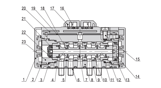 Inner AirTAC วาล์วควบคุมทิศทางการไหลด้วยลม EAV ISO Standard Series