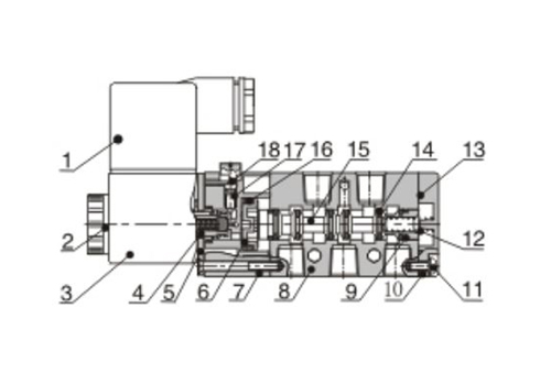 Inner structure AirTAC Solenoid Valve 4V series