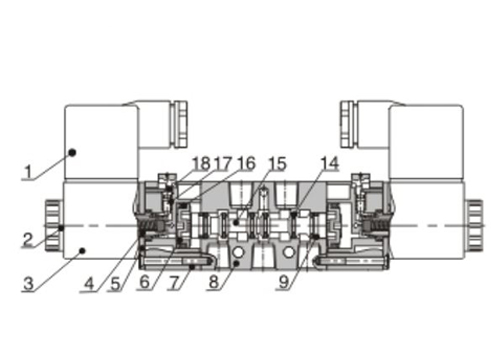 Inner structure AirTAC Solenoid Valve 4V series