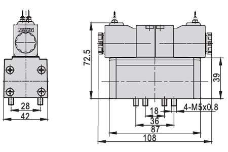 Dimensions AirTAC Solenoid Valve ESV Series