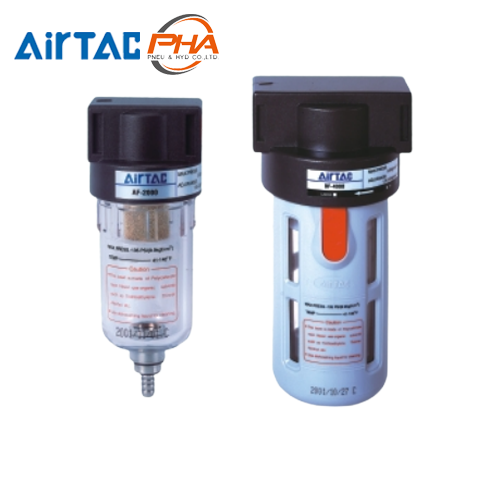 AirTAC F ตัวกรองลมดักน้ำ รุ่น AF, BF Series