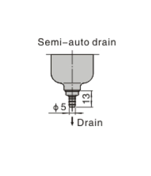 Dimensions AirTAC - F ตัวกรองลมดักน้ำ รุ่น AF, BF Series