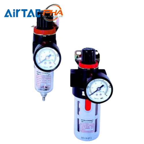 AirTAC FR ตัวกรองลมดักน้ำและตัวปรับแรงดันลม รุ่น AFR, BFR Series