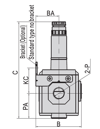 Dimensions AirTAC Soft-Start Valve GV Series