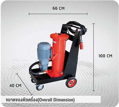 โครงสร้างและส่วนประกอบ เครื่องทำความสะอาดน้ำมันไฮดรอลิก