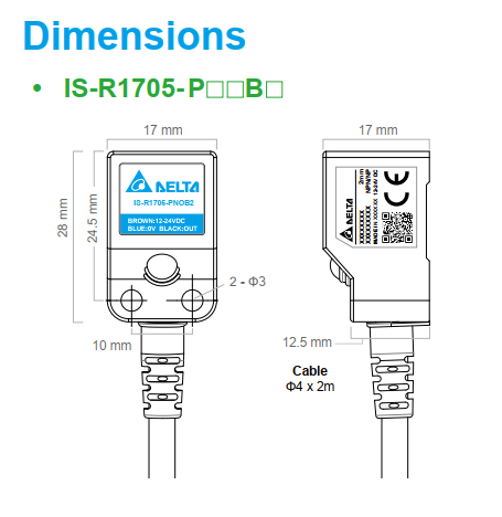 sensor dimension