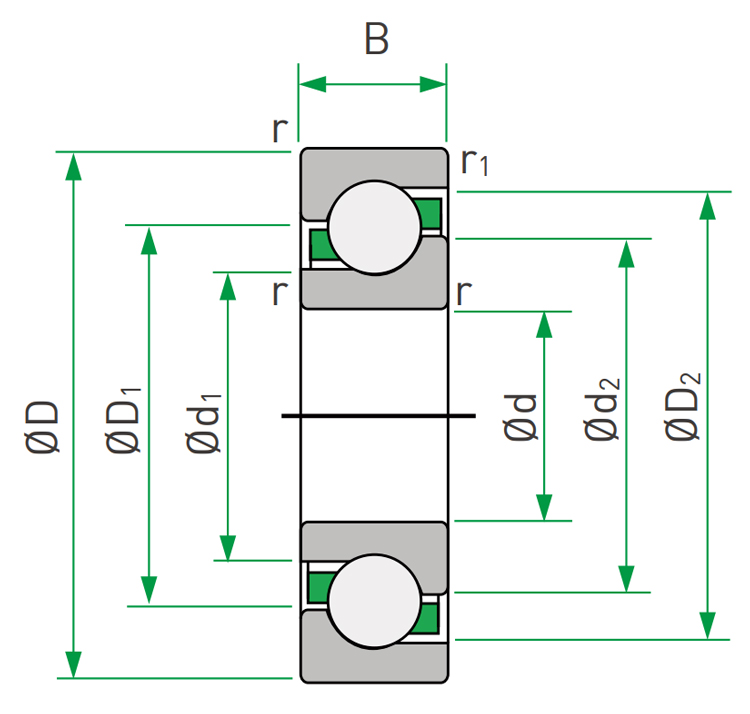  Hiwin Ball screw bearings