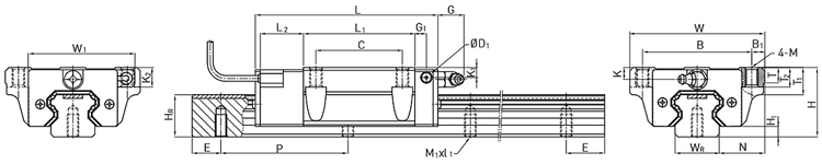 model pg series linear guide hiwin