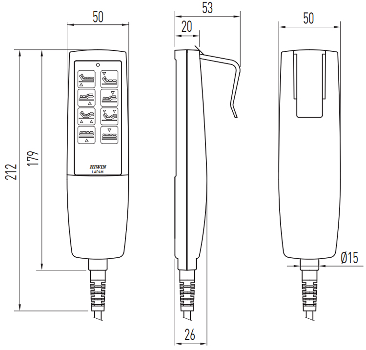 Hiwin Linear Actuator Keypad - LAP4M