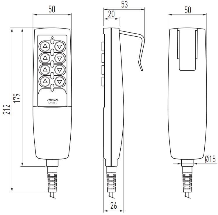 Hiwin Linear Actuator Keypad - LAP4R