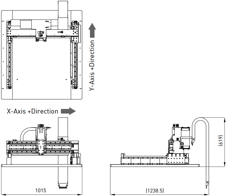 Dimensions - Hiwin Gantry Structure Customization - GLE