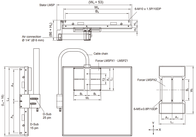 Linear Planar Servo Motor - LMSP