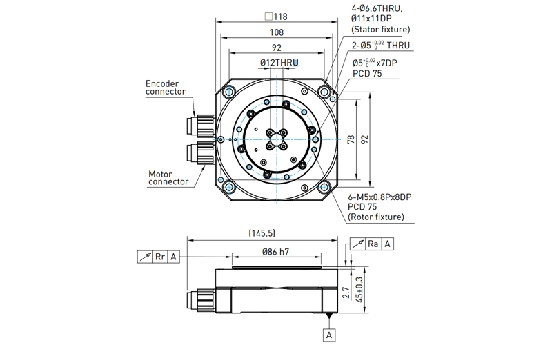 Torque Motor Rotary Table - TMN42G