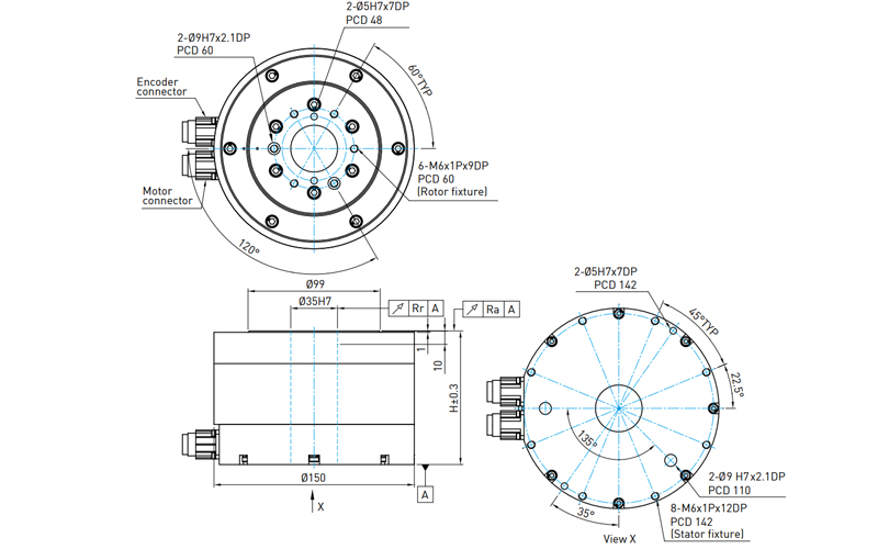 Hiwin Torque Motor Rotary Table - TMS1 series