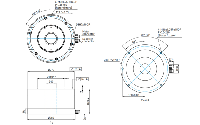 Torque Motor Rotary Table - TMYA series