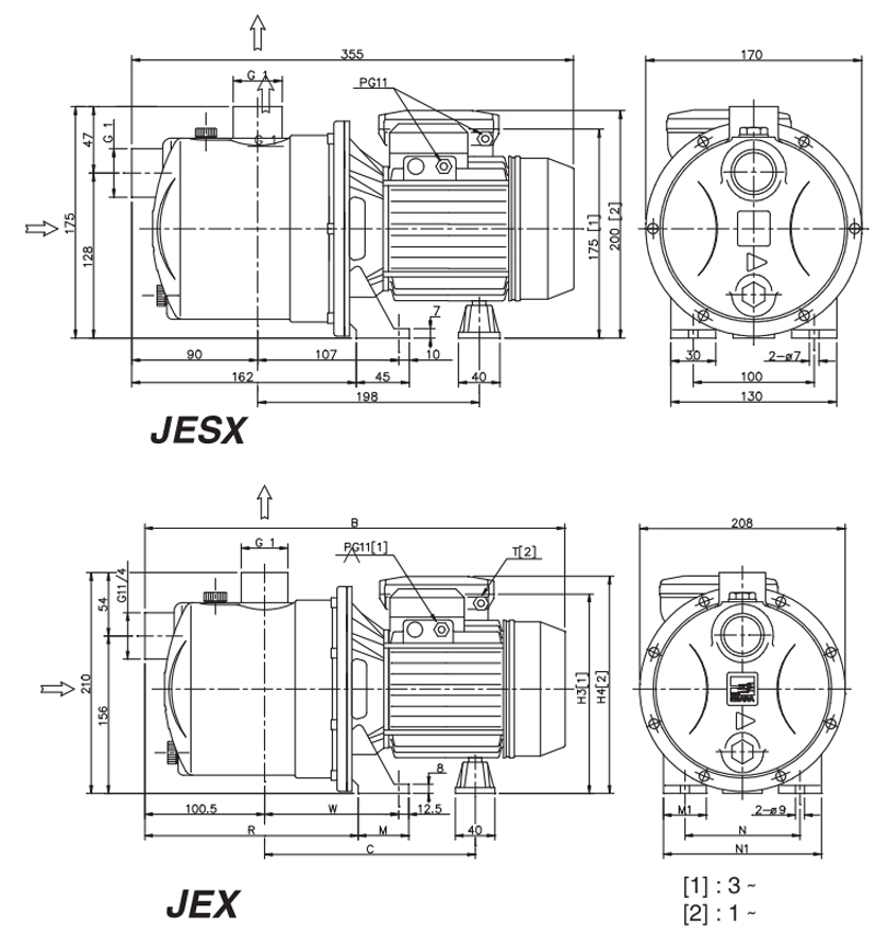 Water Pump - JEX / JESX Self Priming