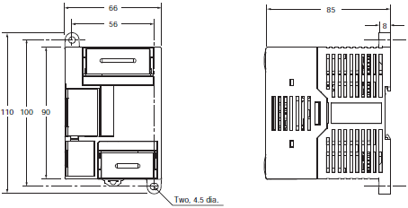 CP1E Dimensions 2