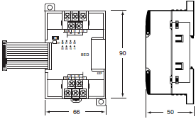 CP1H Dimensions 5 