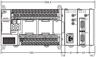 CP1H Dimensions 11 