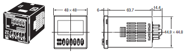 H7CX-R Dimensions