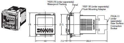 H7CX-R Dimensions