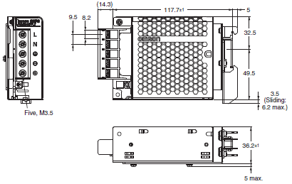 S8FS-G Dimensions 4 