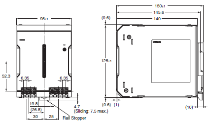 S8VK-T Dimensions 