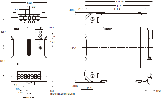 Dimensions - S8VK-WA Dimensions - S8VK-WA