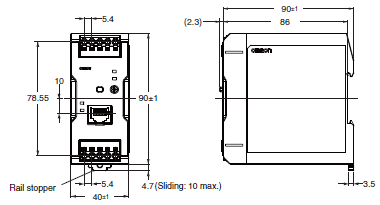 S8VK-X Dimensions