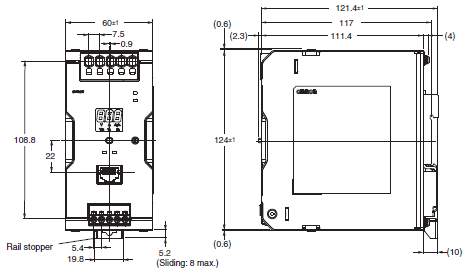 S8VK-X Dimensions