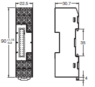 E5DC / E5DC-B Dimensions 7