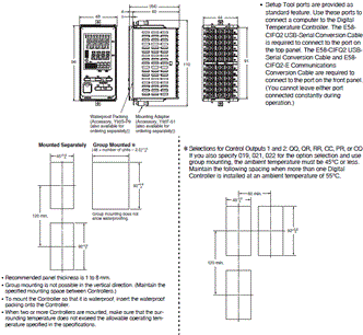 E5EC-T Dimensions 2 