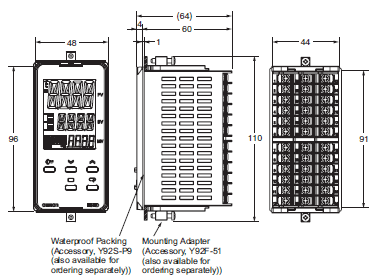 E5ED-800 Dimensions 1 