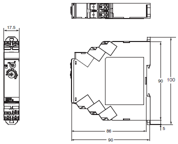 H3DT-H Dimensions 1 