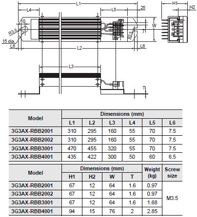 3G3MX2-V1 Dimensions 19 