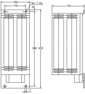 3G3MX2-V1 Dimensions 22 